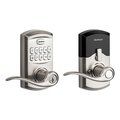 Kwikset Smartcode Keypad Electronic with Tustin Lever SmartKey with 6AL Latch, RCS Strike Satin Nickel Finish 917TNL-15S